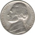США 5 центов 1974 год - Томас Джефферсон (D)