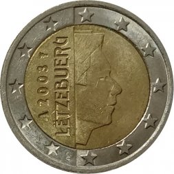 Люксембург 2 евро 2003 год