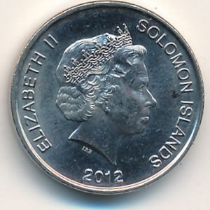 Соломоновы острова 10 центов 2012 год - Статуэтка бога моря Нгориеру