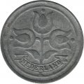 Нидерланды 10 центов 1942 год - Три тюльпана