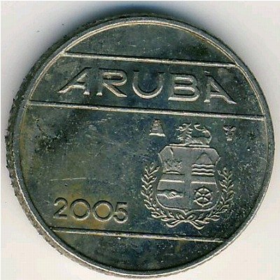 Аруба 10 центов 2005 год