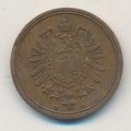 Германия 1 пфенниг 1875 год (D)