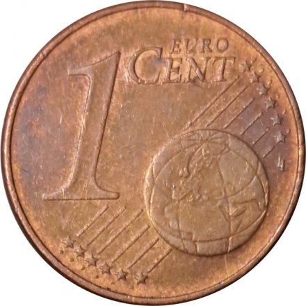 Германия 1 евроцент 2008 год (F)