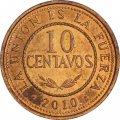 Боливия 10 сентаво 2010 год