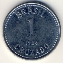 Бразилия 1 крузадо 1986 год