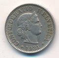 Швейцария 5 раппенов 1931 год