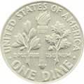 США 1 дайм (10 центов) 1976 год - Франклин Рузвельт (без отметки МД)