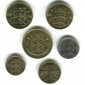 Набор из 6 монет Эстония 1994-2008 год