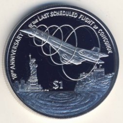 Виргинские острова 1 доллар 2013 год