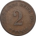 Германия 2 пфеннига 1874 год (E)