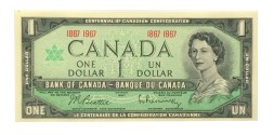 Канада 1 доллар 1967 год - UNC