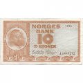 Норвегия 10 крон 1972 год - VF