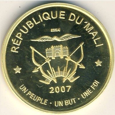 Мали 25000 франков 2007 год