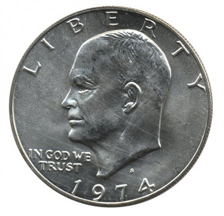 США 1 доллар 1974 год - Эйзенхауэр (S, UNC)