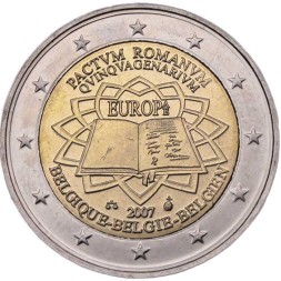 Бельгия 2 евро 2007 год - Римский договор