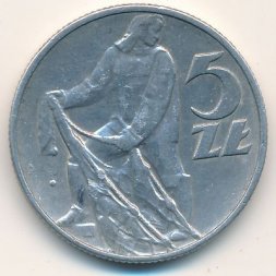 Польша 5 злотых 1974 год
