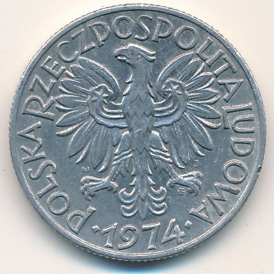 Польша 5 злотых 1974 год
