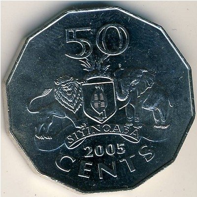 Свазиленд 50 центов 2005 год