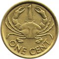 Сейшелы 1 цент 2004 год - Краб