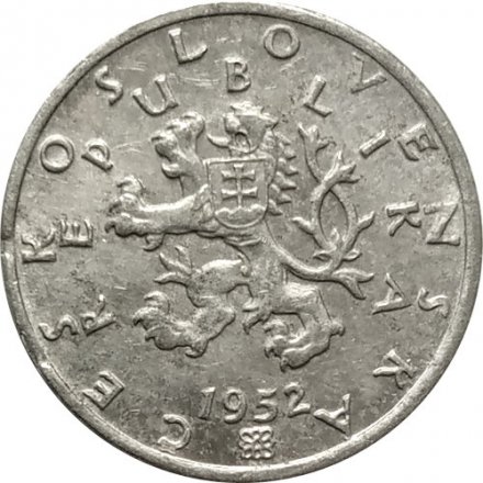 Чехословакия 50 геллеров 1952 год