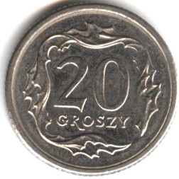Польша 20 грошей 2010 год