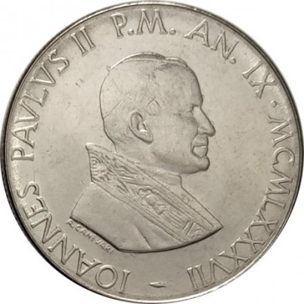 Ватикан 100 лир 1987 год