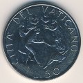 Ватикан 50 лир 1989 год
