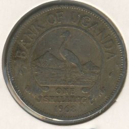 Уганда 1 шиллинг 1968 год