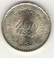 Колумбия 200 песо 2012 год - Попугай