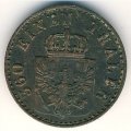 Пруссия 1 пфеннинг 1853 год