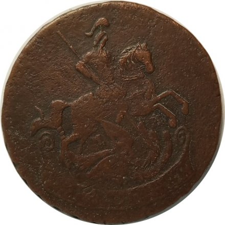 2 копейки 1766 год ММ Екатерина II (1762 - 1796) - F+