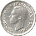 Австралия 6 пенсов 1950 год