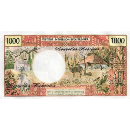 Новые Гебриды (Вануату) 1000 франков 1979 год  - UNC