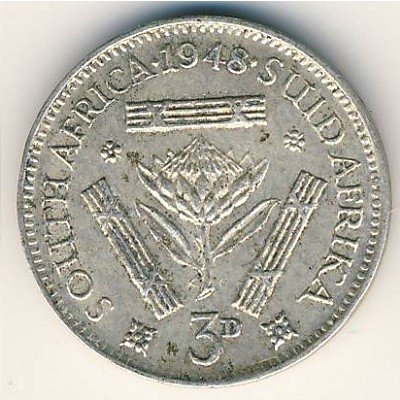 ЮАР 3 пенса 1948 год