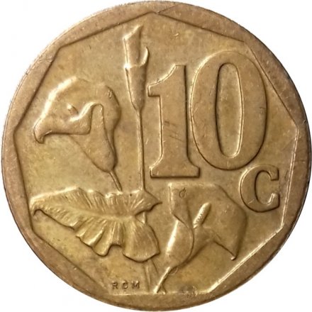 ЮАР 10 центов 2003 год