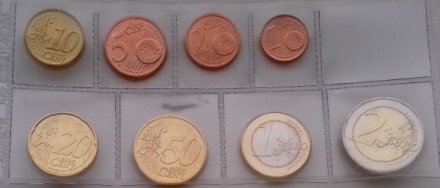 Набор из 8 евромонет Германии 2002 - 2016 год - Микс
