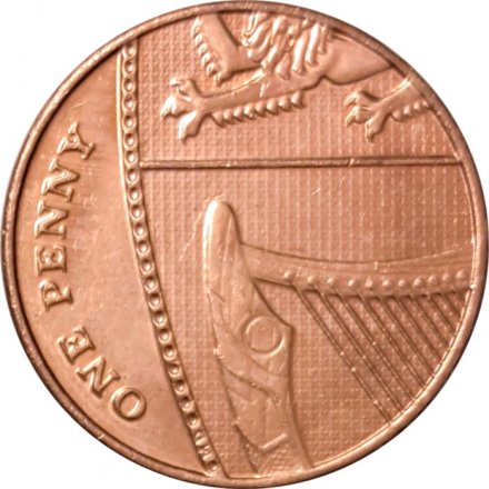 Великобритания 1 пенни 2015 год (JC)