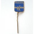 Значок-иголка Елгава. Jelgava. Латвия. Тяжелый