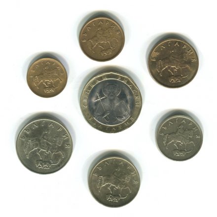 Набор из 7 монет Болгария 1999-2002