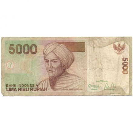Индонезия 5000 рупий 2013 год - Туанку Имам Бонджол. Ткач - F
