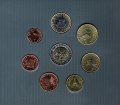 Евро серия Словении 2007 года (8 монет) в альбоме