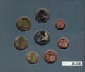Евро серия Словении 2007 года (8 монет) в альбоме