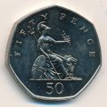 Великобритания 50 пенсов 1996 год