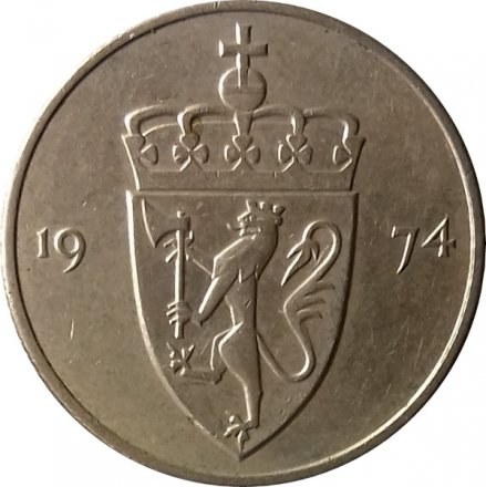 Норвегия 50 эре 1974 год