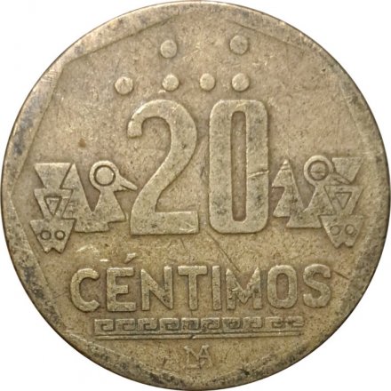 Перу 20 сентимо 2000 год