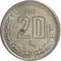 Мексика 20 сентаво 2010 год
