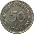 ФРГ 50 пфеннигов 1980 год (G)