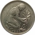 ФРГ 50 пфеннигов 1980 год (G)