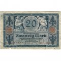 Германия 20 марок 1915 год - F
