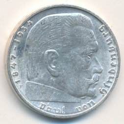 Третий Рейх 2 рейхсмарки 1938 год (F)